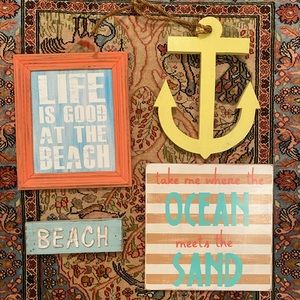 Beach themed wall decor/art